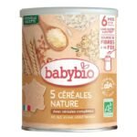 BABYBIO 5 CEREALES NATURE BLE AVOINE RIZ SEIGLE QUINOA 6 MOIS ET PLUS 200G