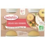 BABYBIO PETIT POT DELICE DES VERGERS 6 MOIS + 2X 130 G