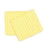 BAMBIDOU LOT 2 BAVOIRS EPAULE MINI LANGE CARREAUX JAUNE