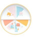 BEBE CONFORT ASSIETTE D'APPRENTISSAGE AVEC COMPARTIMENTS DOMINO