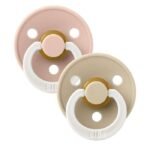 BIBS SET DE 2 SUCETTES BLUSH GLOW VANILLA GLOW 6-12 MOIS SIZE2