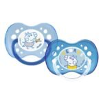 DODIE 2 SUCETTES ANATOMIQUES PEPPA PIG 18 MOIS + BLEU