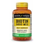 MASON NATURAL BIOTIN 5000 MCG 60 GELULES