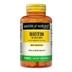 MASON NATURAL BIOTIN 10000 MCG PLUS KERATIN 100 MG 60 COMPRIMES
