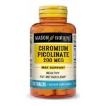 MASON NATURAL CHROMIUM PICOLINATE 200 MCG 100 COMPRIMES