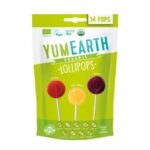 YUMEARTH LOLLIPOPS ORGANICS CERISE POMME ET RAISIN PACK DE 14